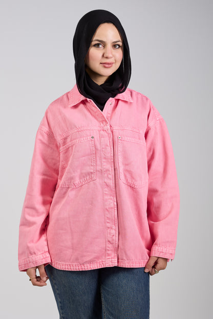 TAJ Jeans Shirt - Pink