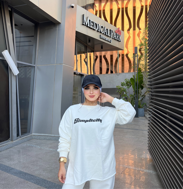 Taj Sweatshirt Simplicity - White