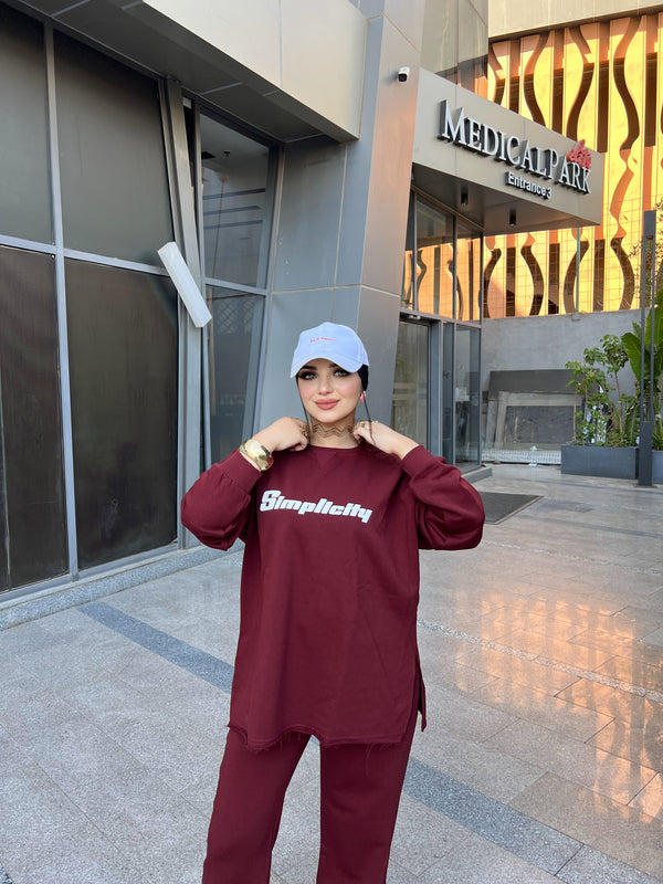 Taj Sweatshirt Simplicity - Burgundy